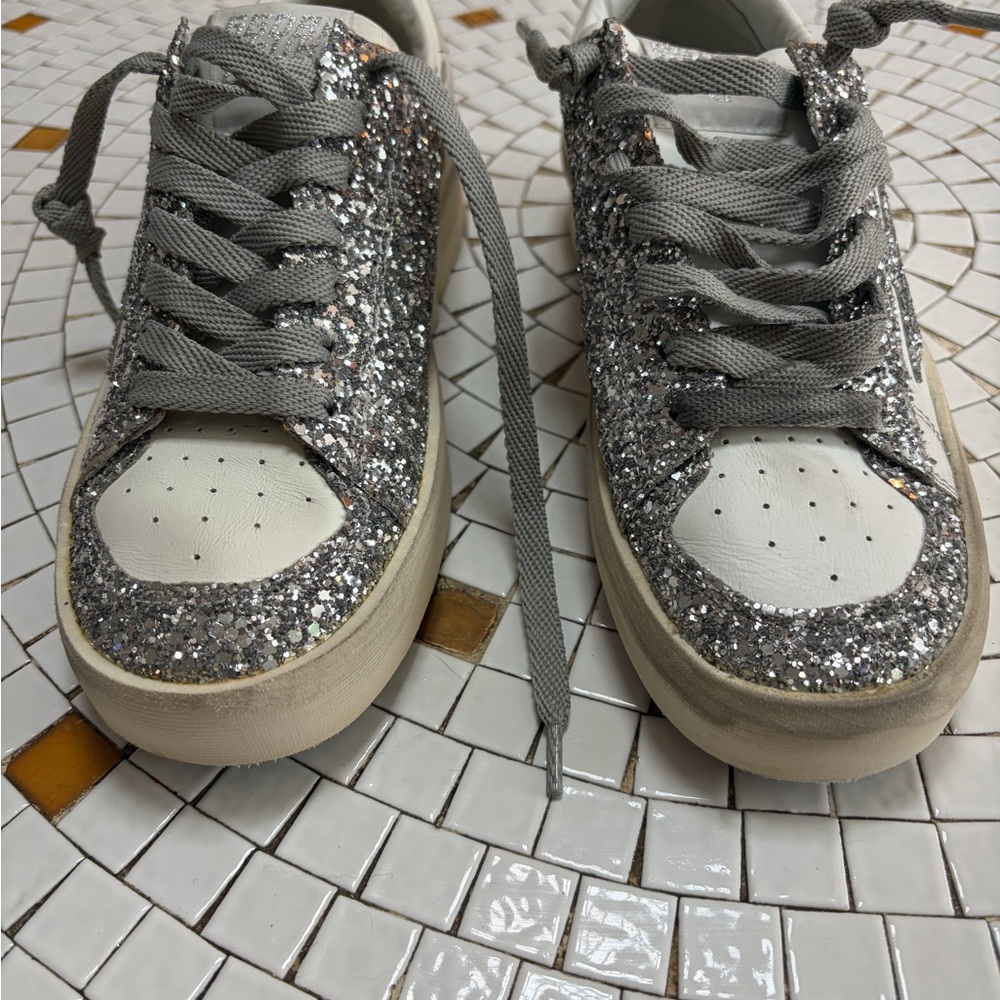 Golden Goose Stardan Sneakers – White/Silver Glitter | EU 37 / US 7 | BRAND NEW